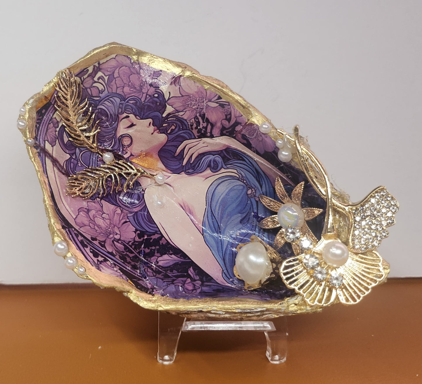 Decoupage XL Oyster Shell - Option 8