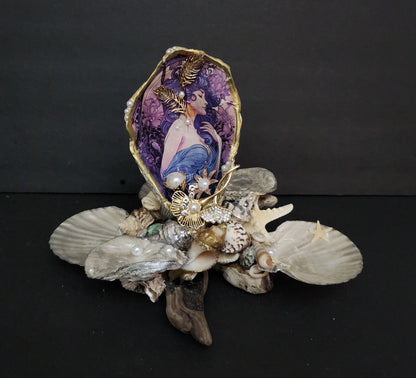 Decoupage XL Oyster Shell - Option 11