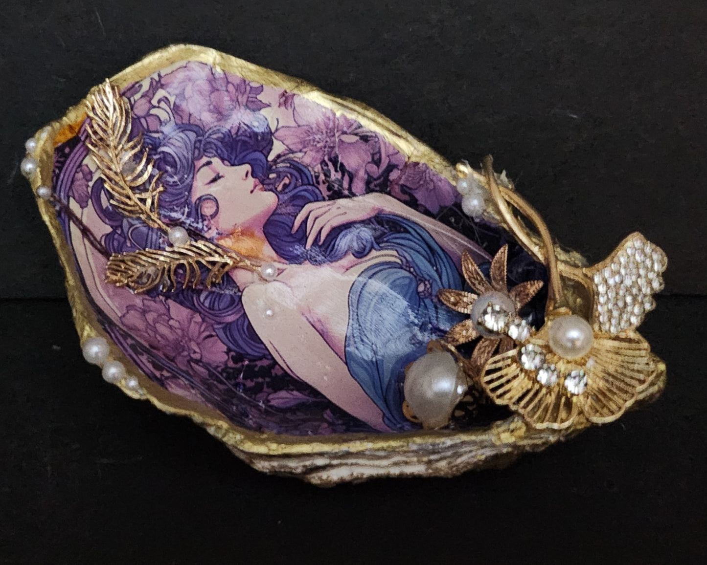 Decoupage XL Oyster Shell - Option 11