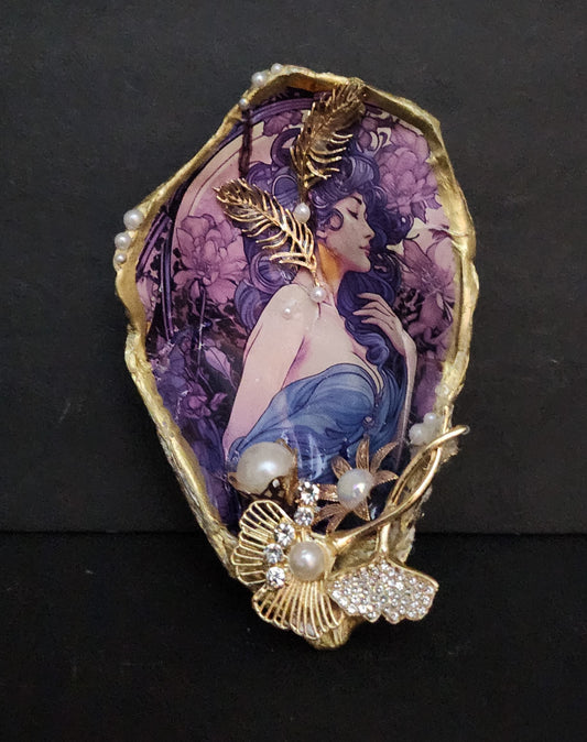 Decoupage XL Oyster Shell - Option 11
