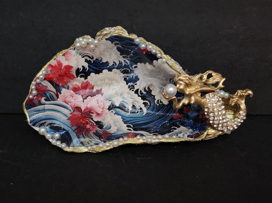 Decoupage XL Oyster Shell - Option 10