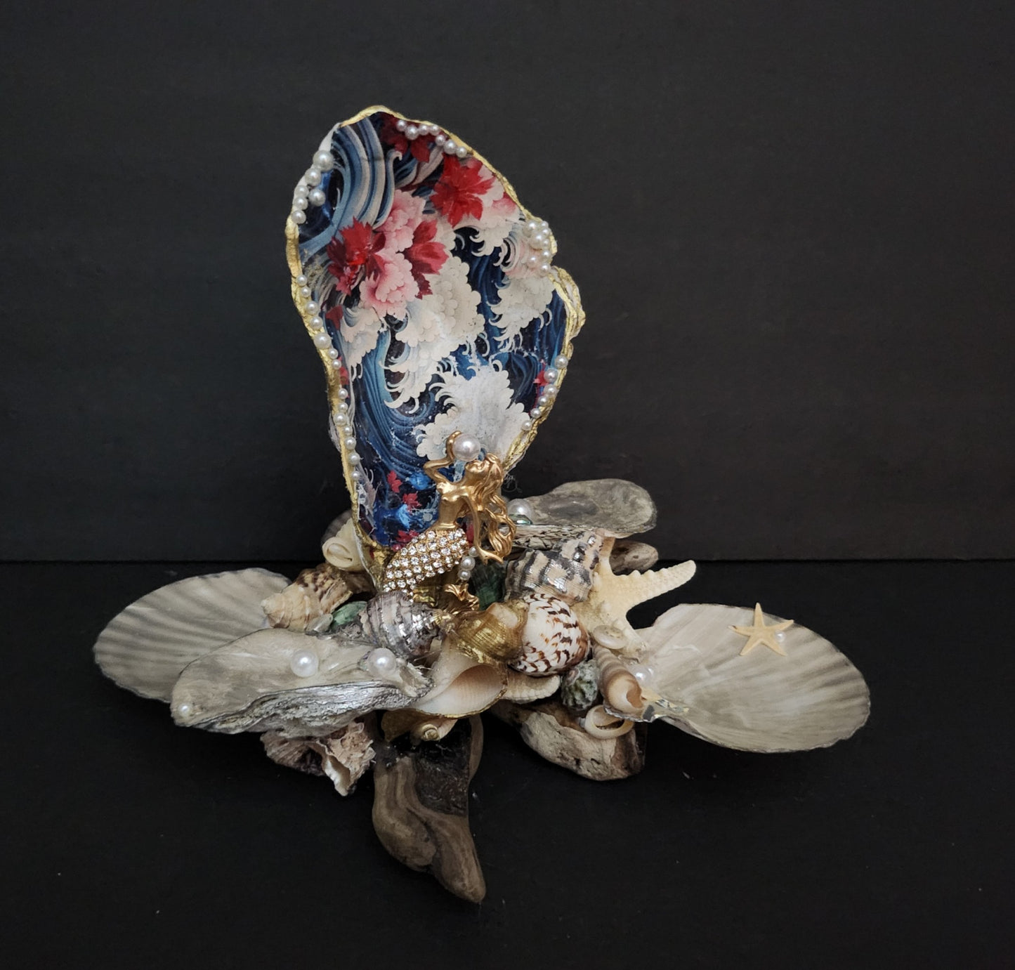 Decoupage XL Oyster Shell - Option 10