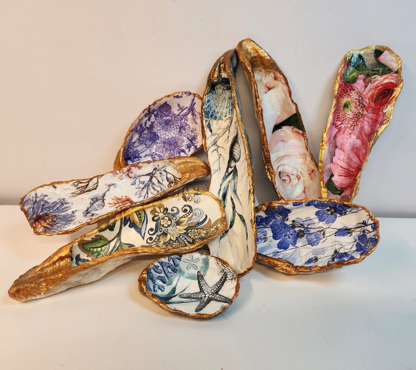 Decoupage Oyster Shell - Option 3