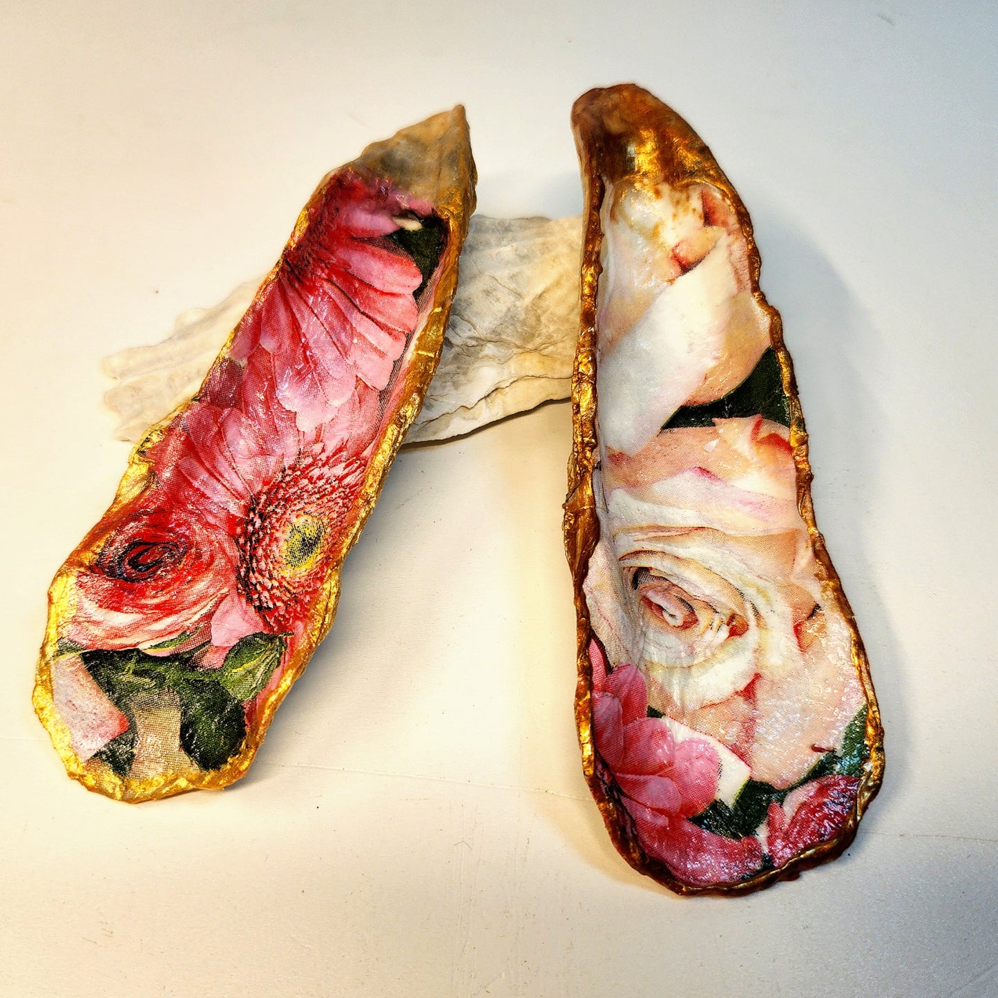 Decoupage Oyster Shell - Option 1