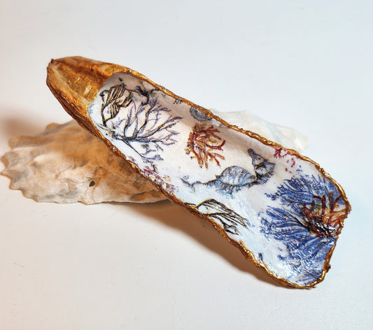 Decoupage Oyster Shell - Option 7