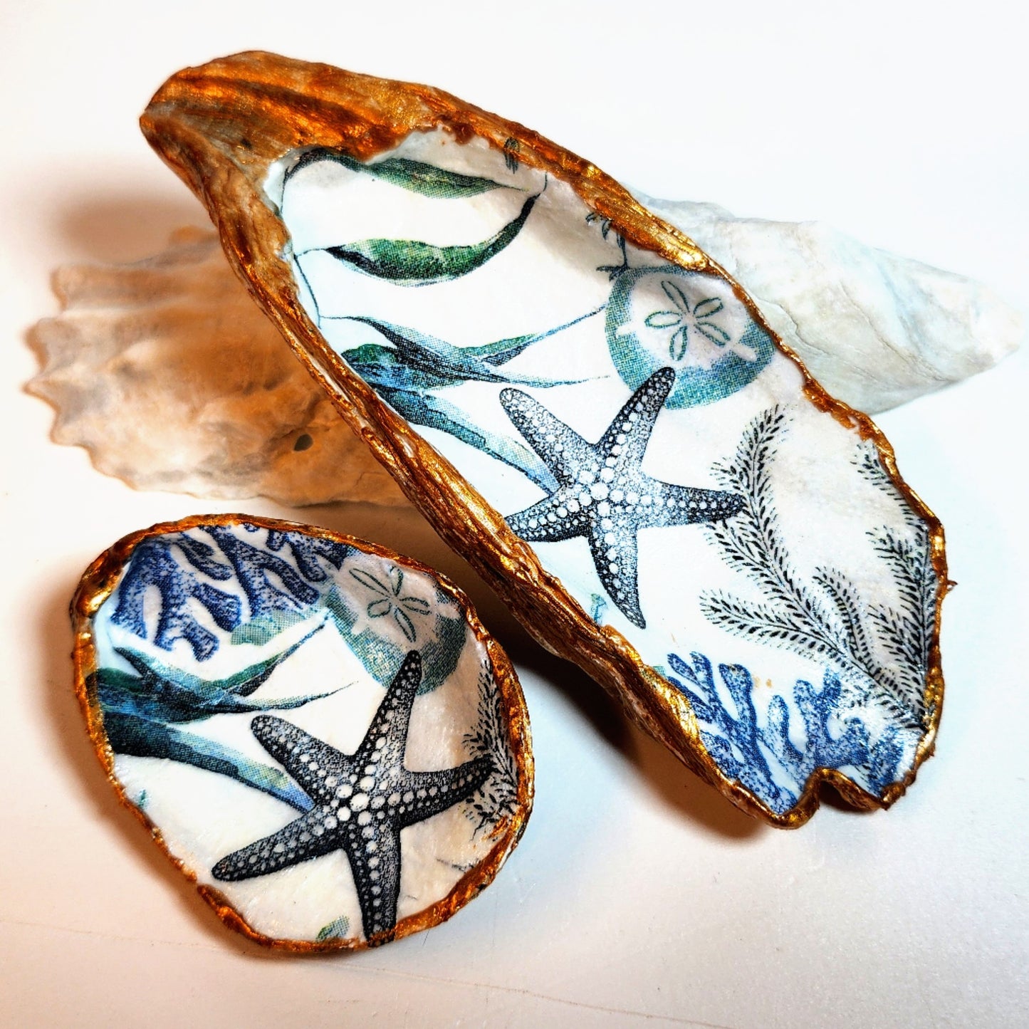 Decoupage Oyster Shell - Option 2