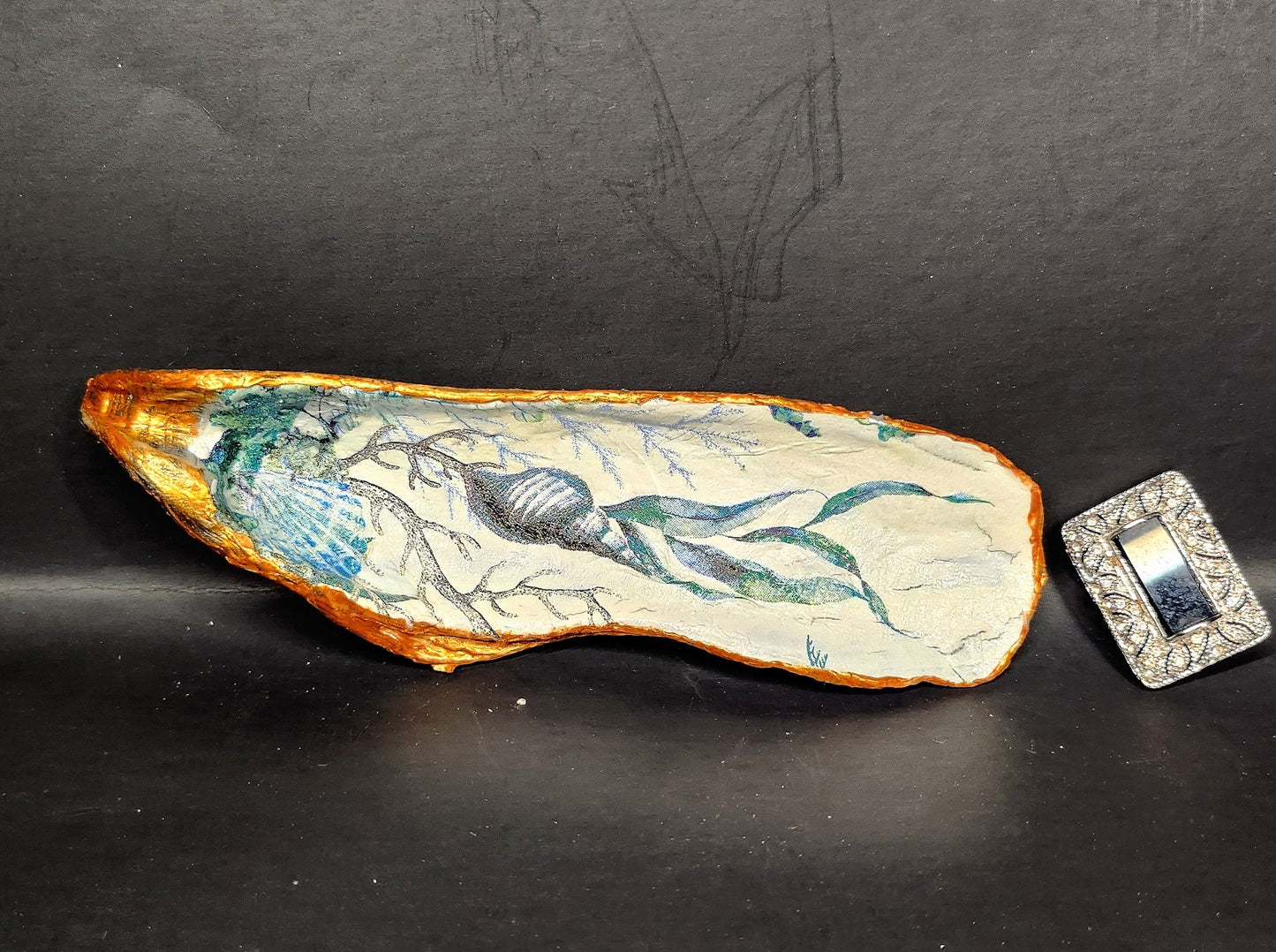 Decoupage Oyster Shell - Option 5