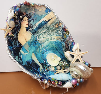 Decoupage XL Oyster Shell - Option 6