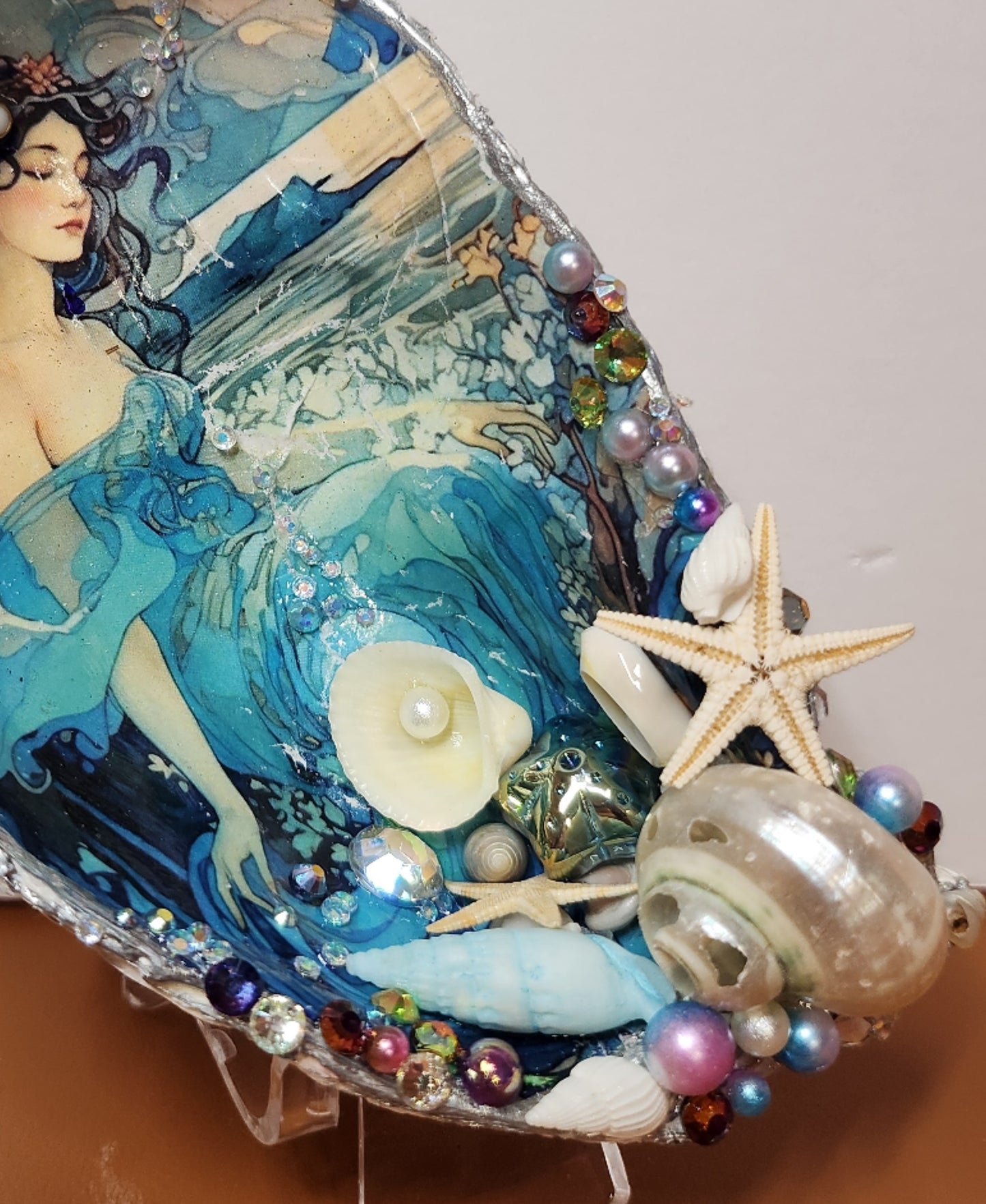 Decoupage XL Oyster Shell - Option 6