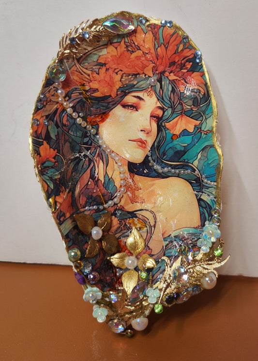 Decoupage XL Oyster Shell - Option 5