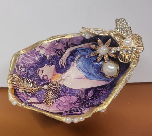Decoupage XL Oyster Shell - Option 8