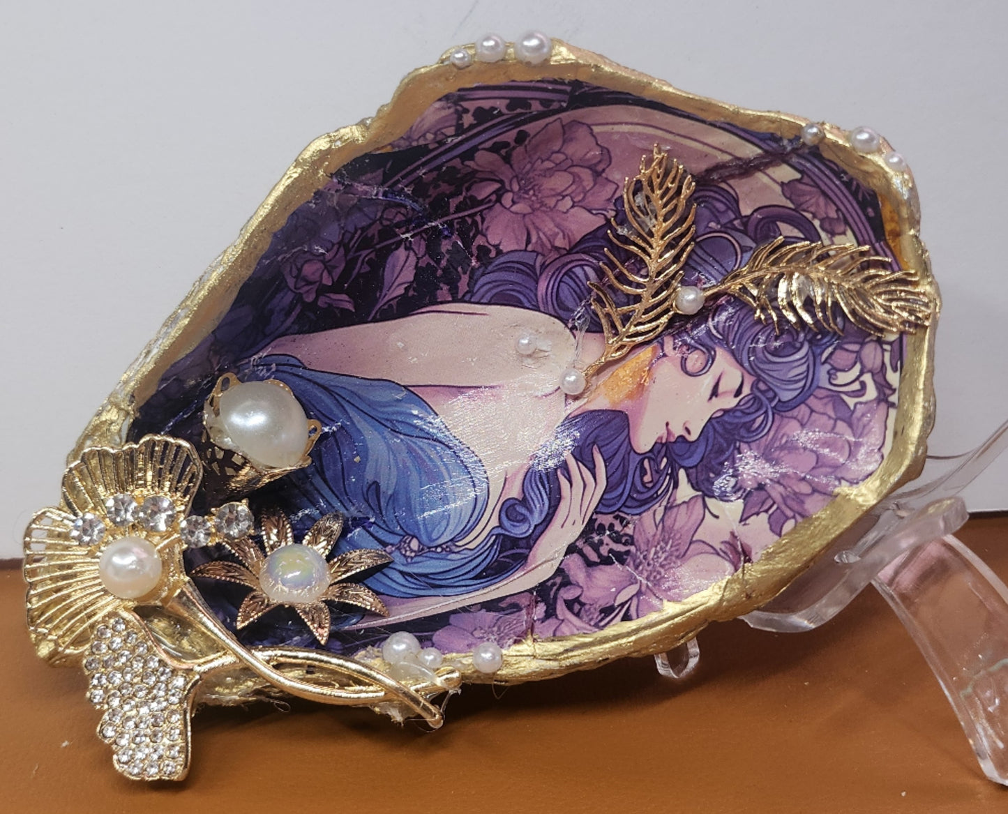 Decoupage XL Oyster Shell - Option 8