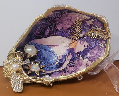 Decoupage XL Oyster Shell - Option 8