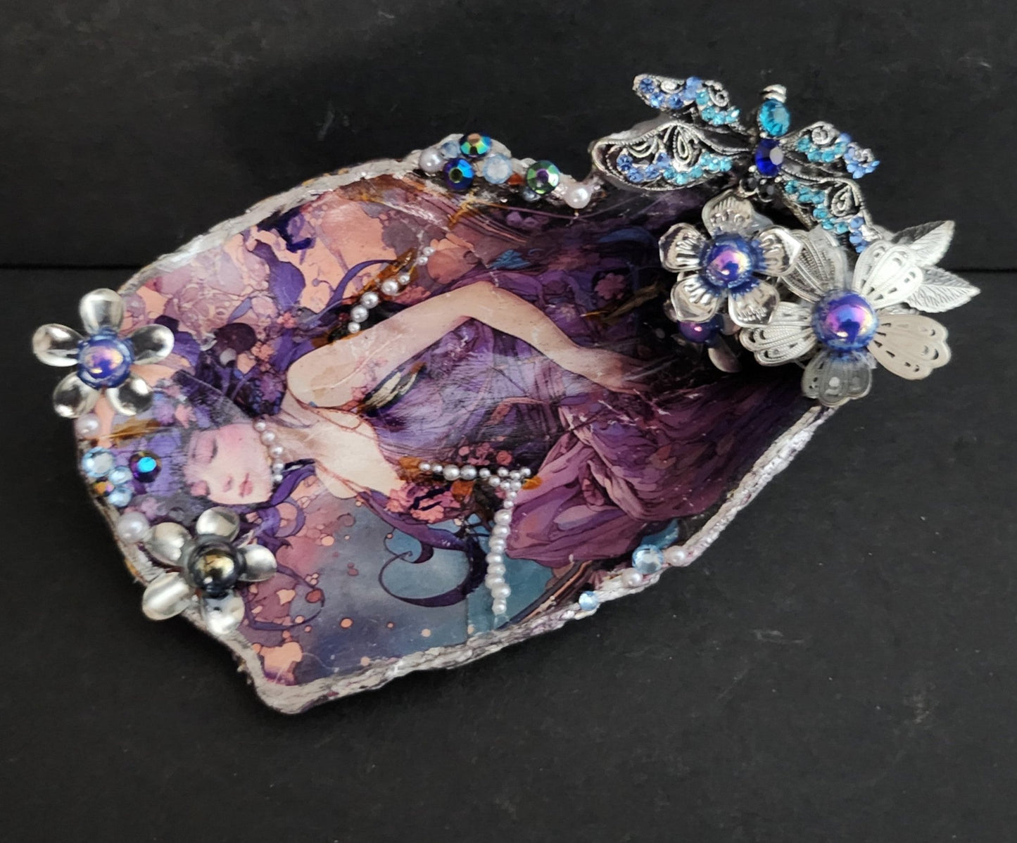 Decoupage XL Oyster Shell - Option 7