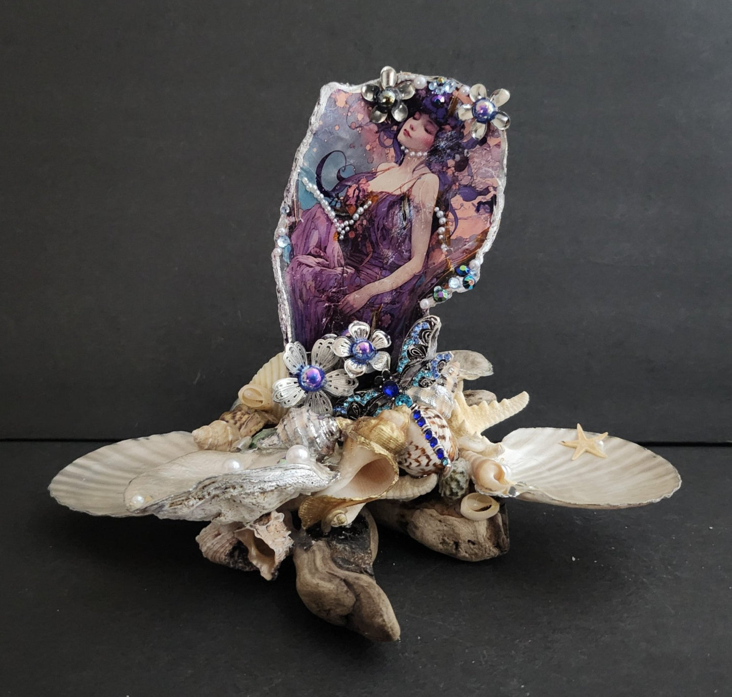 Decoupage XL Oyster Shell - Option 7