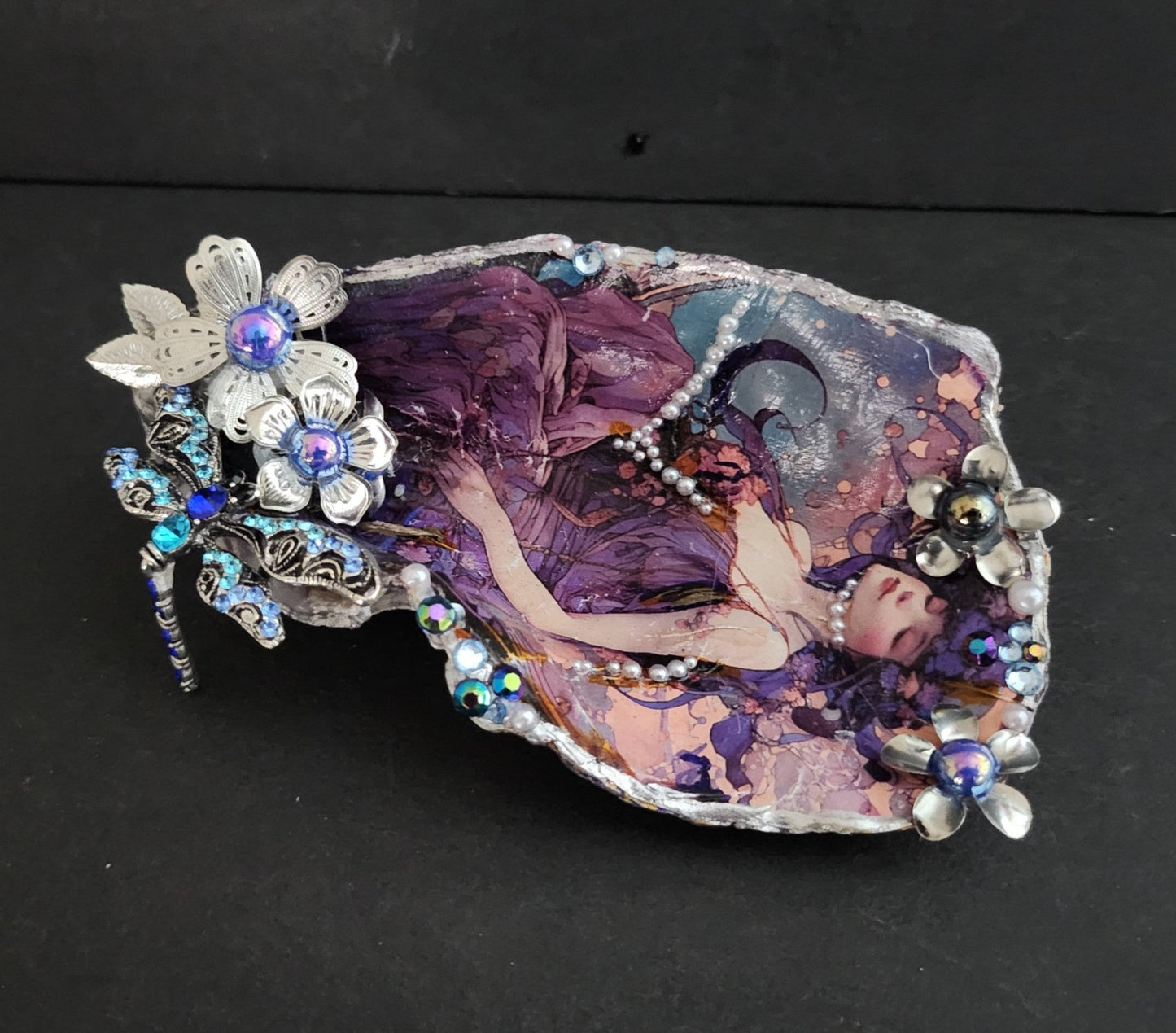 Decoupage XL Oyster Shell - Option 7