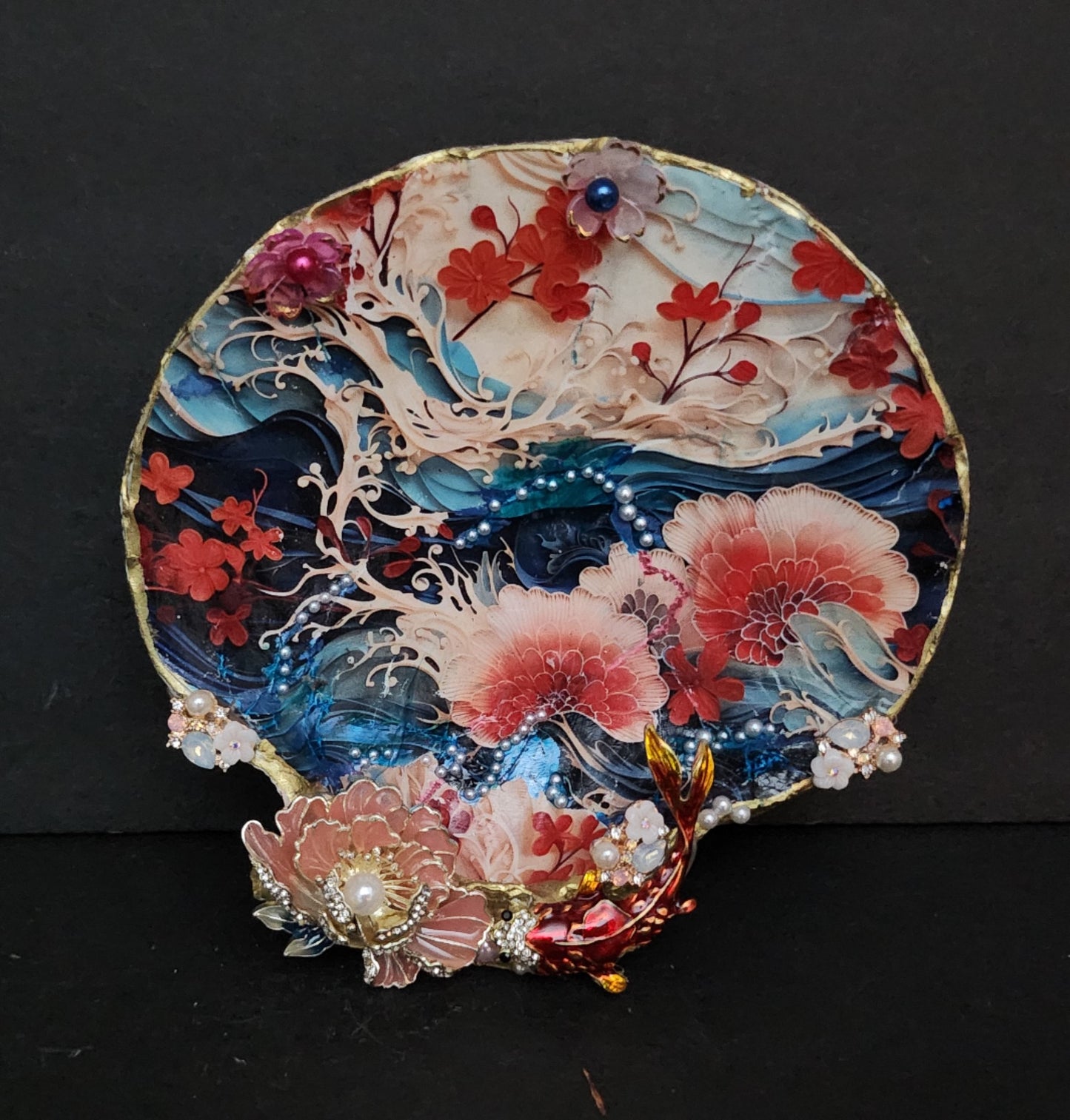 Decoupage Lion Paw Sea Shell - Option 8