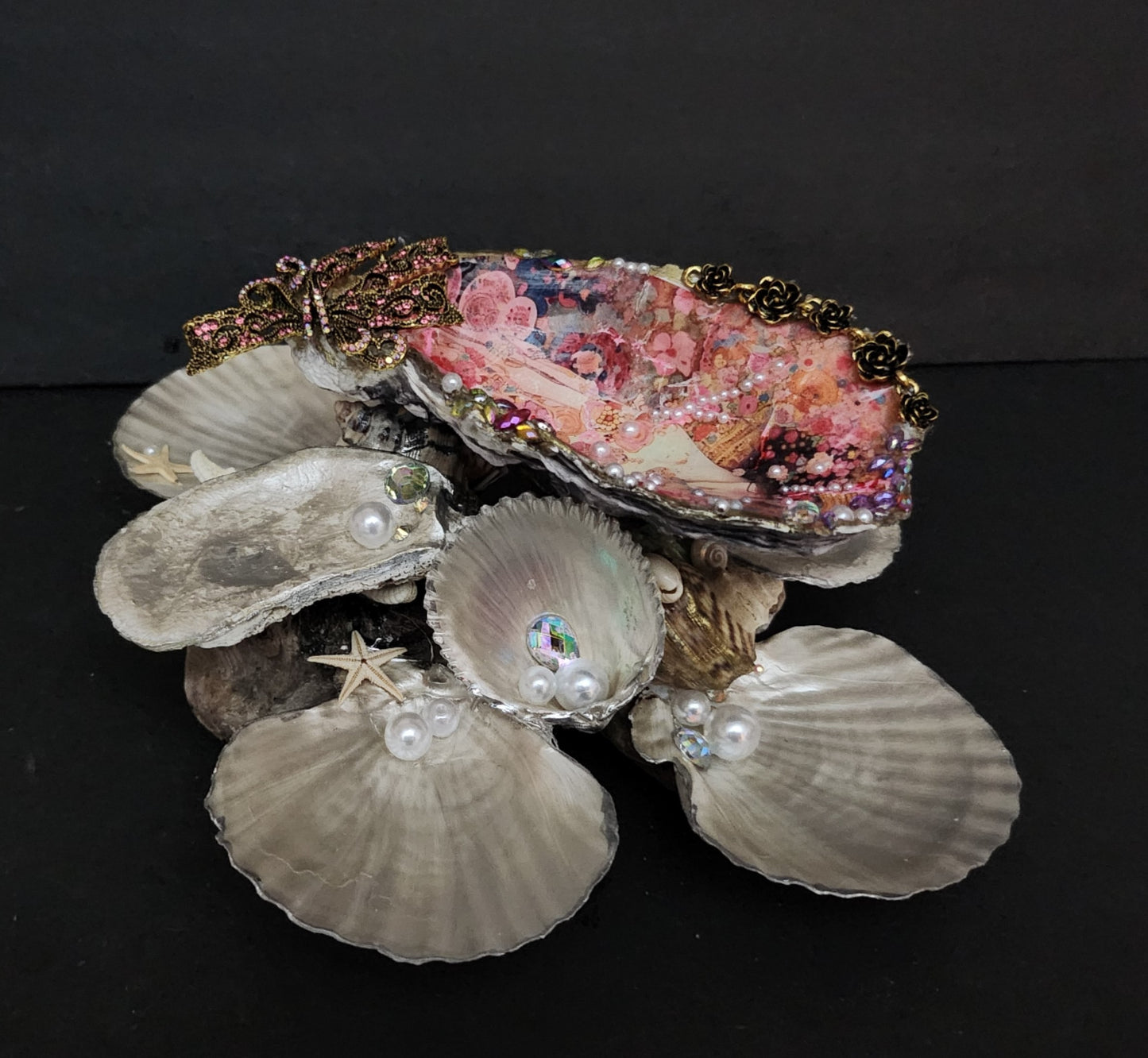 Decoupage XL Oyster Shell - Option 15