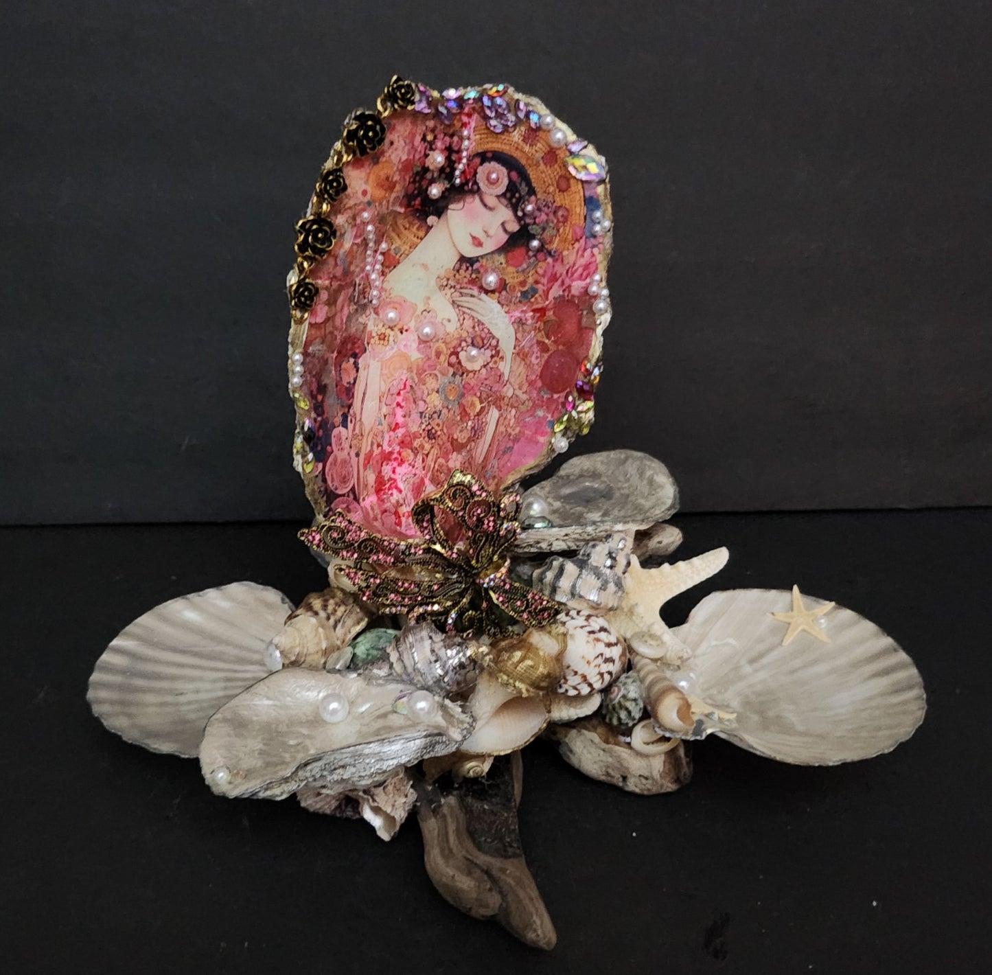 Decoupage XL Oyster Shell - Option 15