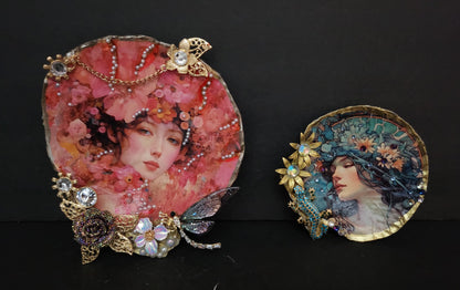Decoupage Lion Paw Sea Shell - Option 3