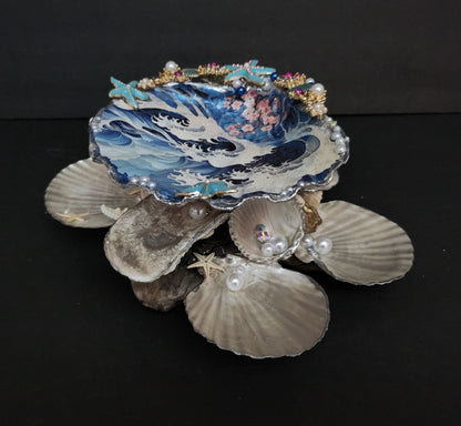Decoupage Lion Paw Sea Shell - Option 5