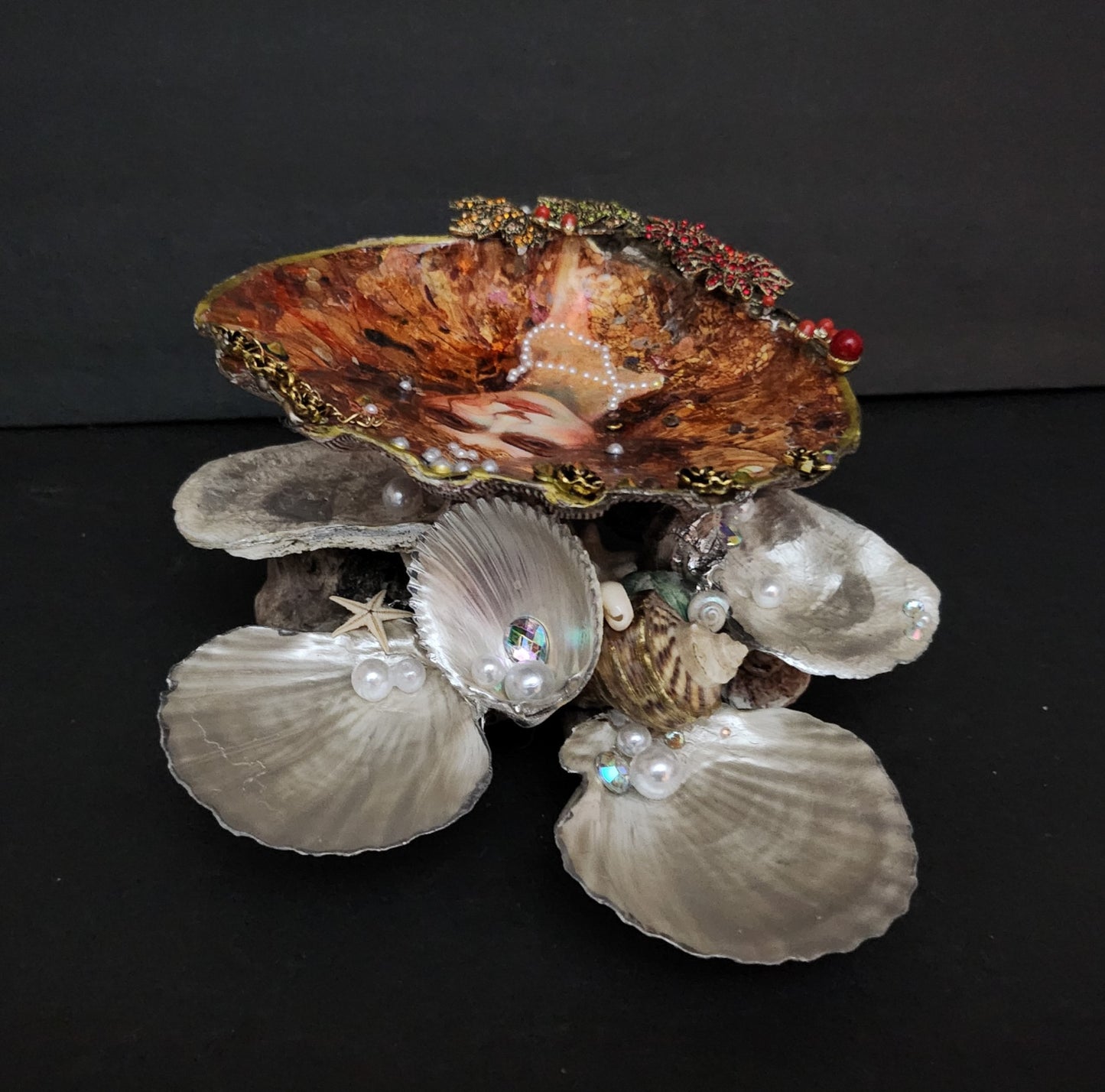 Decoupage Lion Paw Sea Shell - Option 6