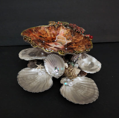 Decoupage Lion Paw Sea Shell - Option 6