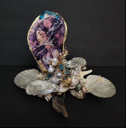 Decoupage XL Oyster Shell - Option 9