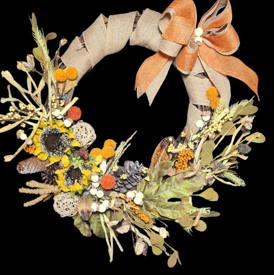 Amber Harvest Wreath
