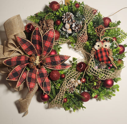 Holly & Hearth Wreath - Warm Up Your Holidays with Classic Charm